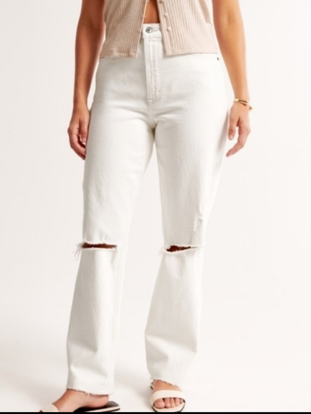 Abercrombie & FitchThe '90s Straight Ultra High Rise Jeans Sz 26 Nwt